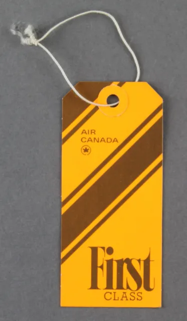 Air Canada First Class Vintage Airline Luggage Baggage Tag