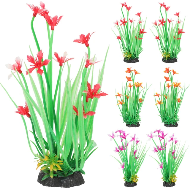 6 Pcs D'aquarium Sushi Aux Plantes Aquarium Betta Poisson Betta