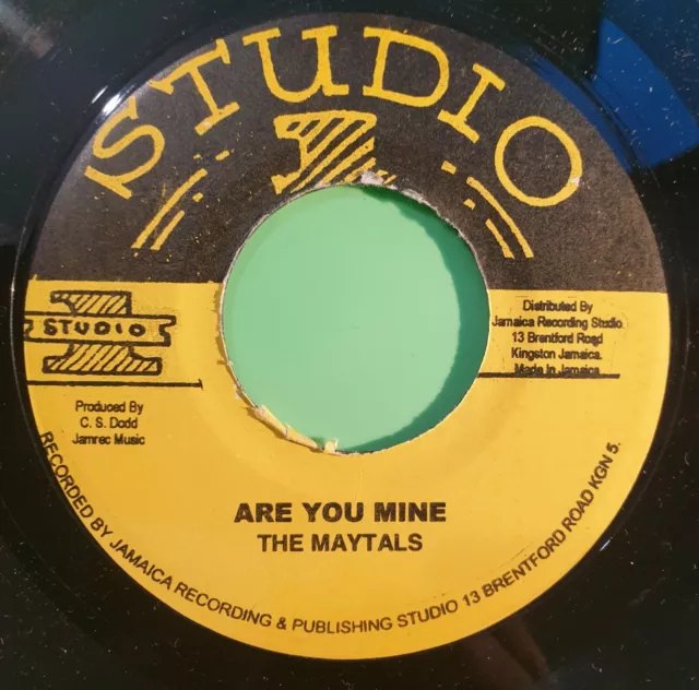 Studio one Hey Hey Girl / Are you mine The maytals