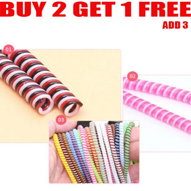2Pcs 1.4M Spirale USB Ladegerät Datenkabel Draht Lange Schnur Schutz DIY WindeSH