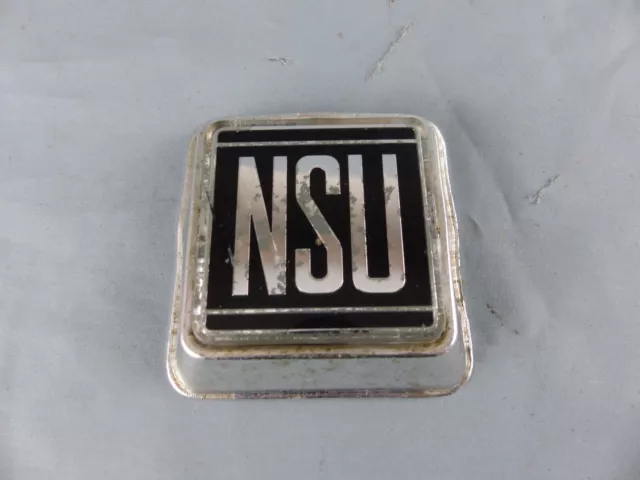 NSU PRINZ ancien sigle emblème logo insigne monogramme hayon coffre en métal