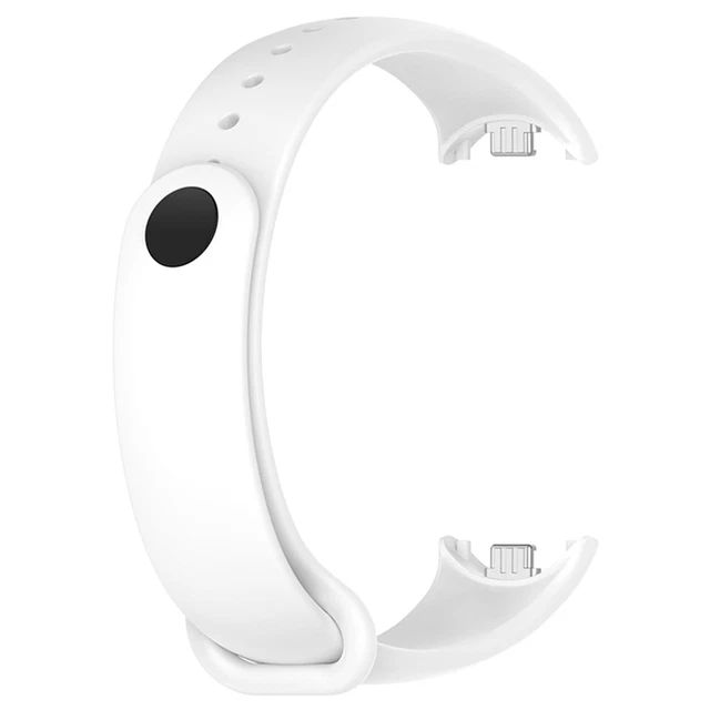 Solid Color Silicone Strap Metal Connector Watch Accessories for Xiaomi Band8