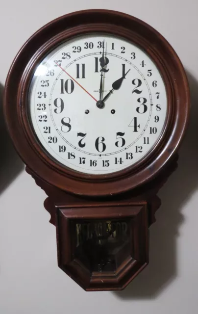 Vintage Howard Miller Regulator Wall Clock Model 4922, Needs To Be Serviced!!!