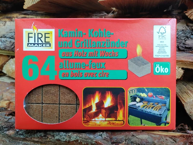 576 Cubes Allume-feu En Paraffine (12 Paquets) - Pour Barbecue, Cheminée, Four, Allumage Facile Et Propre - 8