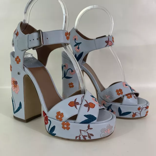 NWOB Laurence Dacade 37/US 7 Rosange Women’s Floral Embroidered Platform Sandals