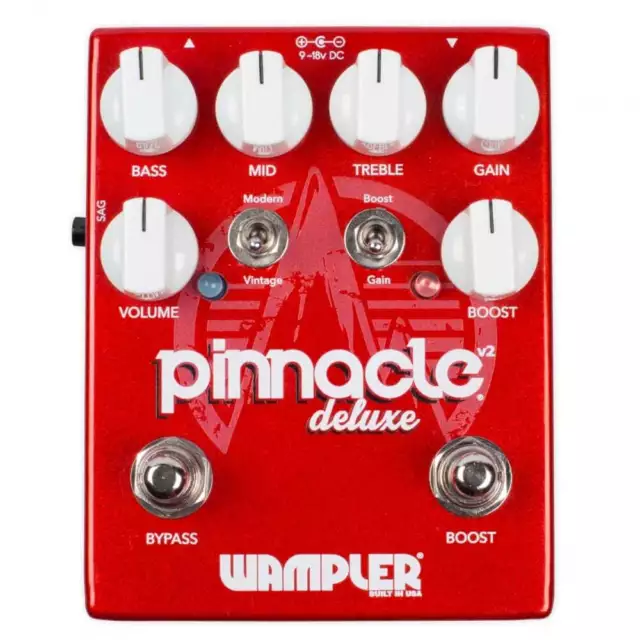 Wampler Pinnacle Deluxe V2 Drive & Boost Guitar Effects Pedal