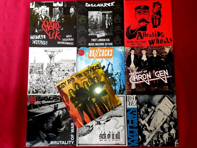 Job lot collection Punk lp Vinyl Disgust Chaos Buzzcocks Gen Stooges Toxic Rock