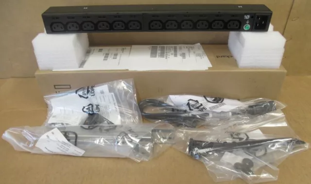 New HPE P9Q37A G2 1U Basic 3.6kVA/ 12 Outlet C13 Single Phase WW PDU 866817-007