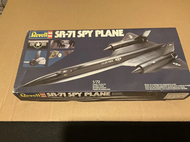 REVELL MODEL kit 1981 1:72 Lockheed SR-71 Blackbird USAF Spy Plane rare ...