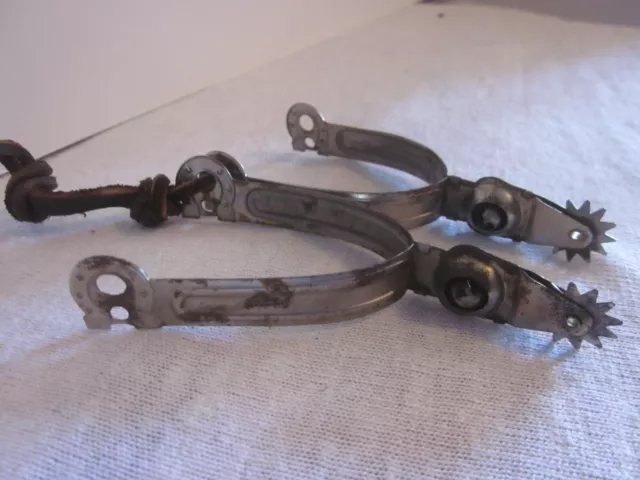Vintage Pair Childs Western Cowboy Spurs with Horseshoe & Bells
