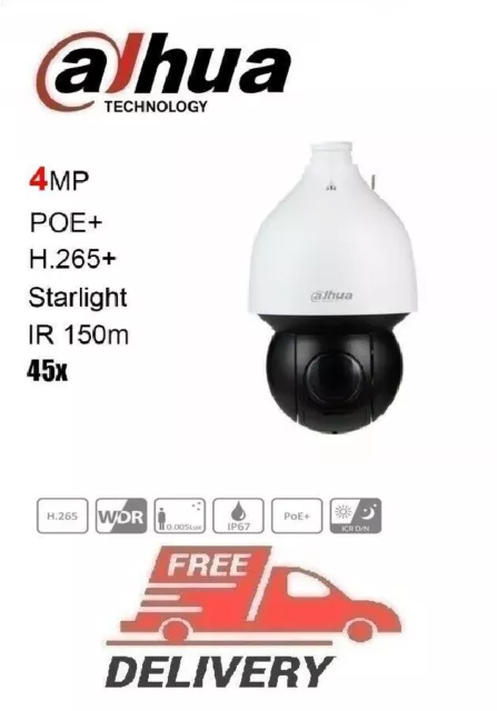 Dahua SD5A445XA-HNR StarLight IP 4MP 45x Starlight IR WizSense PTZ