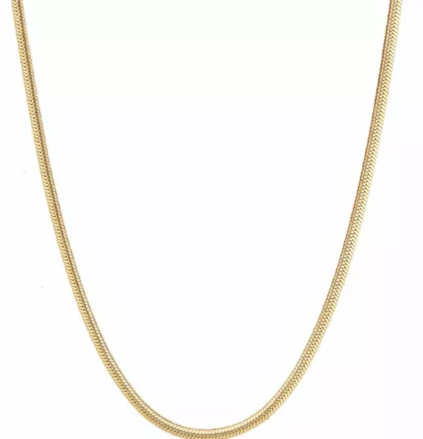 14ct Gold Snake Chain Fully Hallmarked - 16" 18"