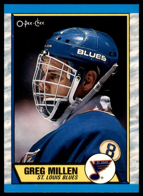 1989-90 O-PEE-CHEE GREG Millen. St. Louis Blues #137 EUR 1,91 - PicClick FR
