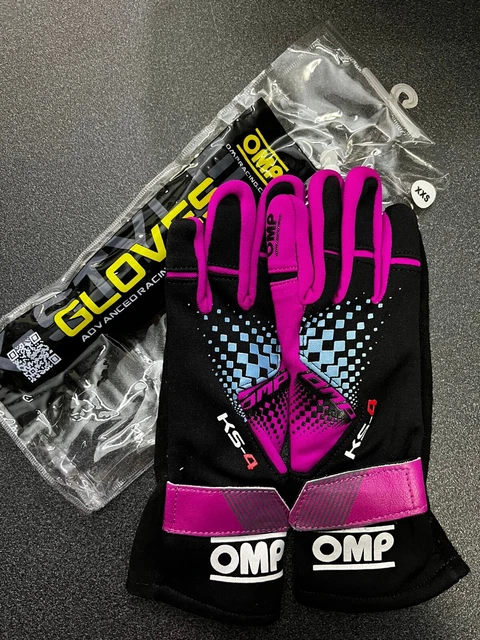 Kk02744E277Xxs Ks-4 Kart Gloves Nero/Fucsia Tg.xxs