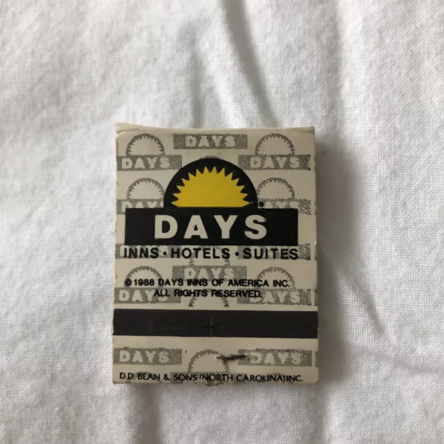Days Inn Hotels Suites Vintage Matchbook 2