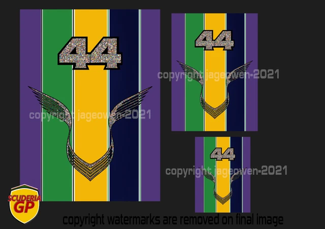 X2 2021 LEWIS Hamilton Brazil Helmet Colours F1 Stickers Vinyl
