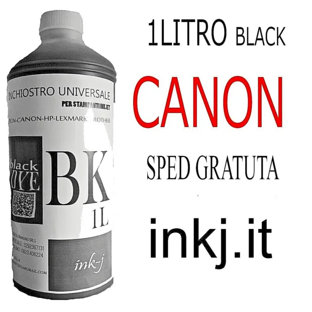 Ricarica per PIXMA inchiostro . BLACK ADATTO X cartucce canon pg 540 1 LITRO.