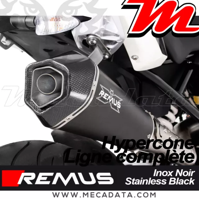 Ligne complète Pot échappement REMUS Hypercone Noir sans Cat. BMW G 310 R 2018