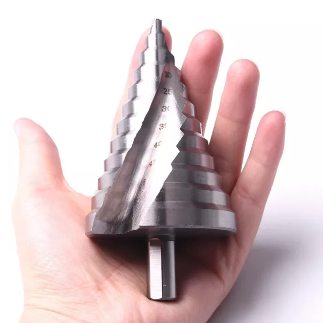 1 pc 6-60mm Large Steel Step Cone Drill Titanium Bit Set Hole Cutter HSS/HSS4241