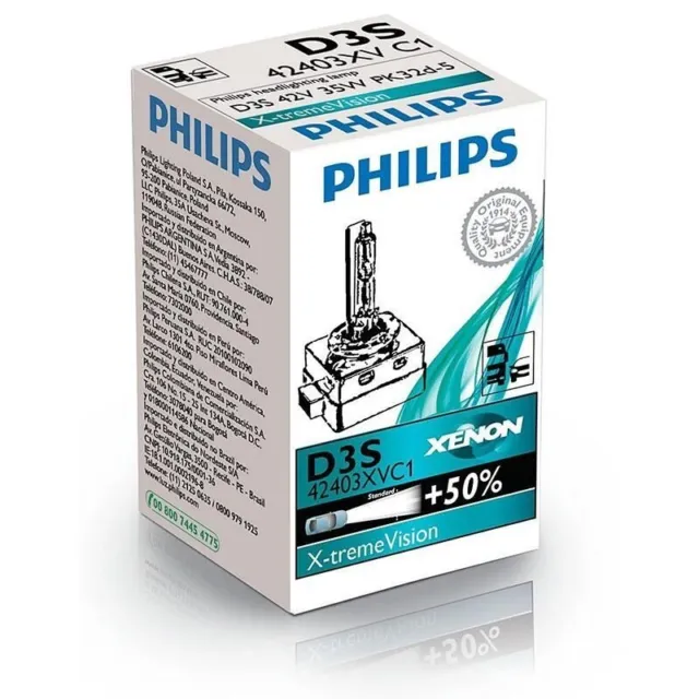 Ampoule Xénon Philips Neuve D3s Xtremvision Blanc Pur Haute Puissance