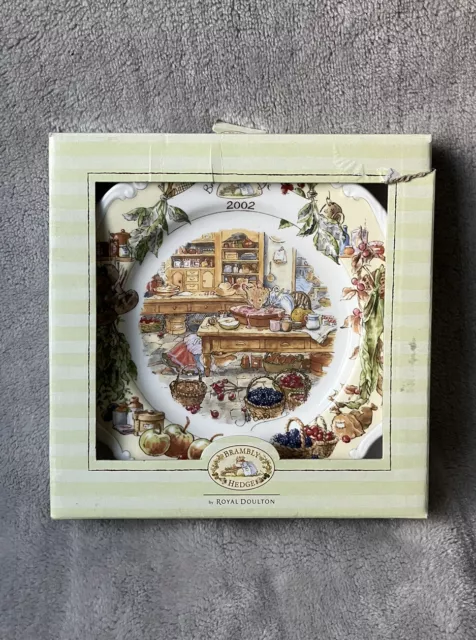 Royal Doulton Brambly Hedge Jill Barklem 2002 Year Bone China Plate 20cm Boxed