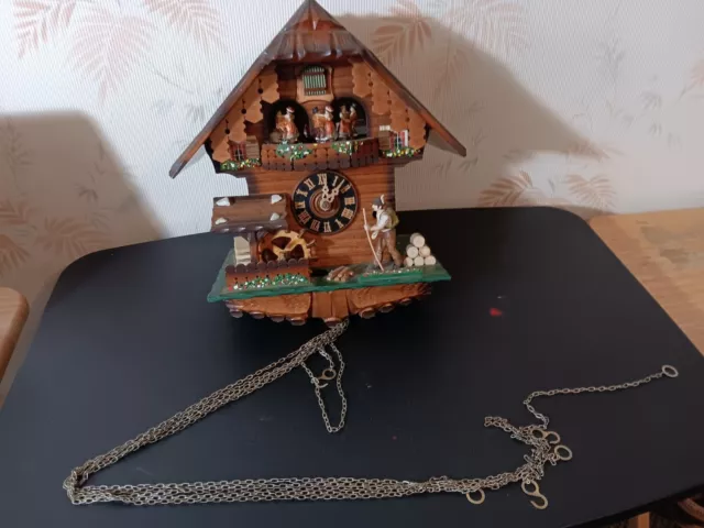 Black Forest Animated CucKoo Clock, Swiss Musical Movement, Germany