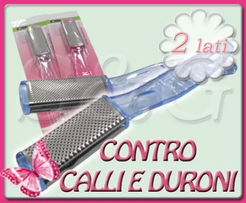 Lima Raspa 2 Grane Per Calli E Duroni Piedi Pedicure Manicure Unghie Nail Gel Uv