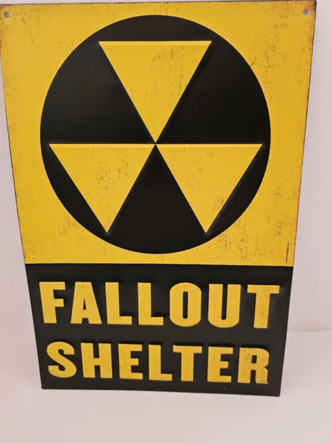 Fallout Shelter Sign By OpenRoad 13"×9" Metal