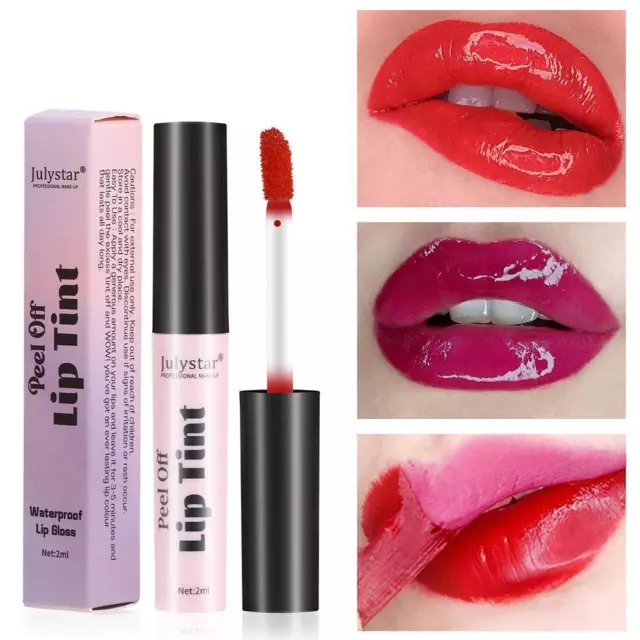 Tear Off Lip Glaze Finish With Base Color Tinted Lip Peel-off Liquid Lipstick DE