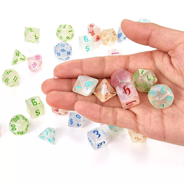 Cadeau D4 D6 D8 D10 7-Mourir Dés du MDN Jeu de table Dés polyédriques Jeu Dés