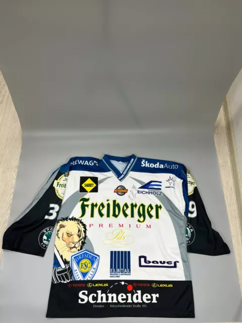 Trikot Shirt Dresdner Eislöwen Dresden Eishockey #39 Liro Itämies Gr. XL