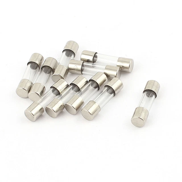 10 Pcs 250V 1A Vite souffler Verre Tube Fusibles 5mm X 20mm
