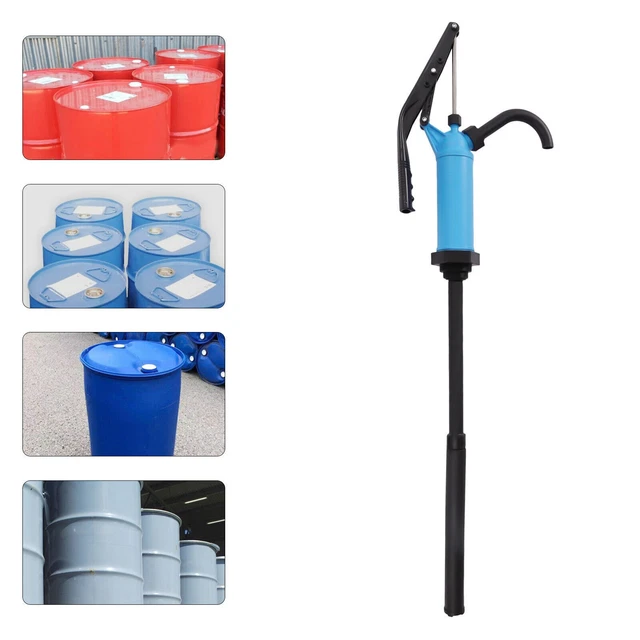 201 pompa a botte in acciaio inox pompa manuale con tubo di scarico olio a forma di U 16-18 l/min