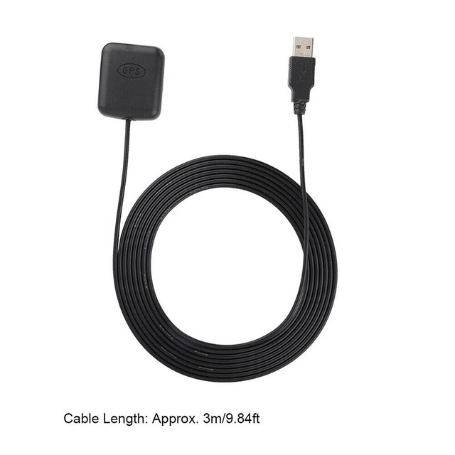 Accessoire Antenne GPS 1pcs Noir RG174 3V-5V 3 Mètres Câble Interface USB