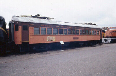 Railroad Slide - Chicago South Shore & South Bend #5 Interurban Car Trolley 1989