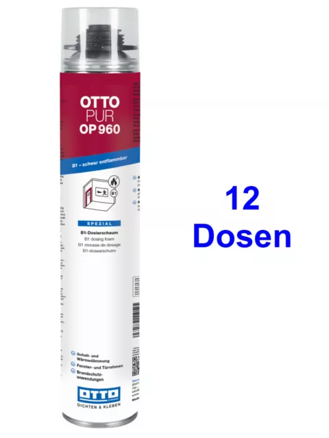OTTOPUR OP960 12 x 750 ml de Mousse de dosage B1,Haut Production de mousse,