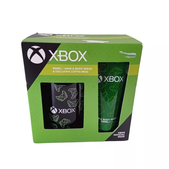 Xbox Becher & Body Wash 100ml Geschenkset Box Spieler offizielle Ausrüstung Neuheit Geschenk Tasse