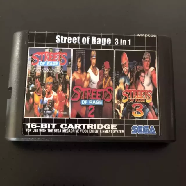 street of rage 1/2/3 Sega mega drive 2 arcade game in 1990 s