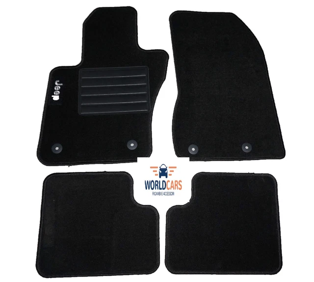 Element - Set di tappetini in gomma 3D, adatti per Jeep Renegade, anno di costruzione 2014 – 2025, 100% su misura, robusto tappetino universale per auto, tappetini in gomma per auto