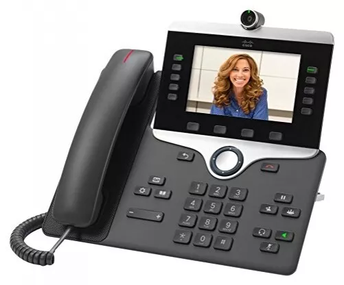 Cisco 8845 IP Phone VoIP with Digital Camera 5.0" Display Bluetooth