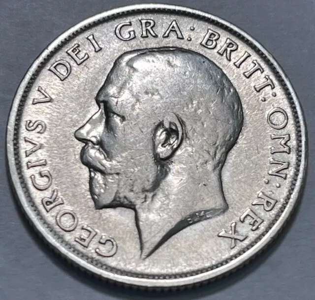 GREAT BRITAIN - George V -  Silver Shilling - 1916 - Km-816 - FREE USA Shipping!