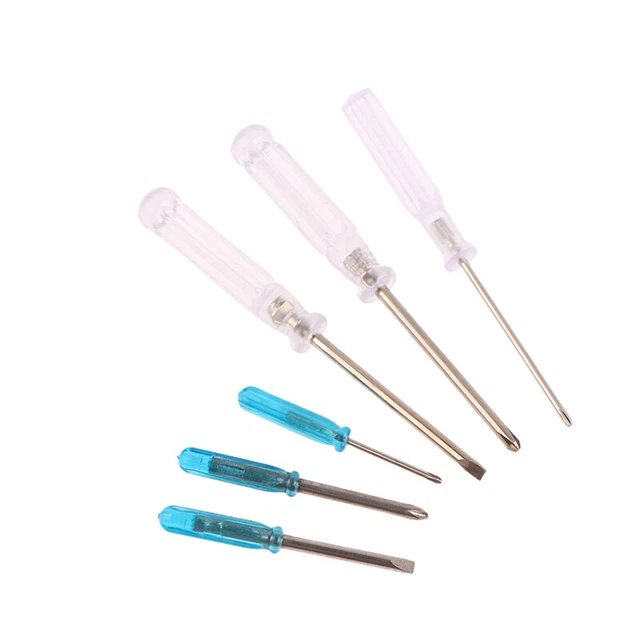 5PCS Mini Screwdriver Set Precision Screwdriver With Blue Transparent Handle Wa