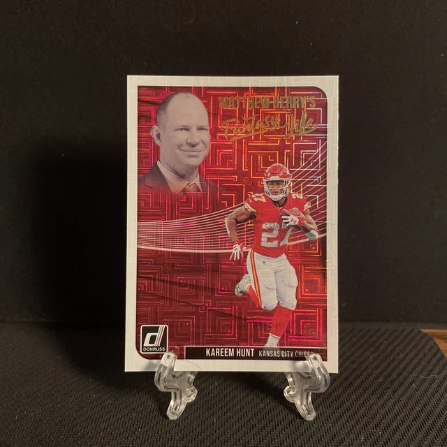 2018 DONRUSS MATTHEW Berry's Fantasy Life Kareem Hunt MBF10 Kansas