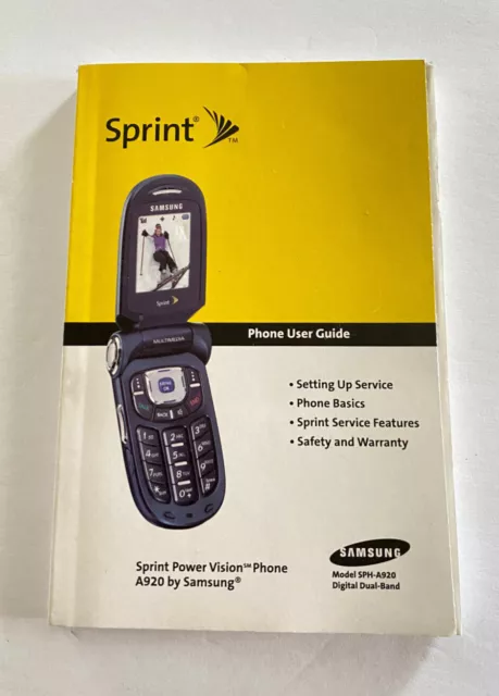 Sprint Power Vision A920 Samsung Phone User Guide SPH-A920