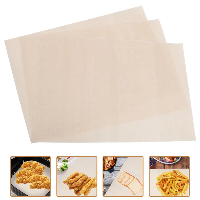 3 alfombrillas antiadherentes reutilizables, alfombra de barbacoa, bandeja para hornear, horno,