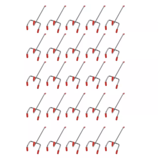 25Pcs 100Mm  Hooks Slat Wall Retail Display Shop Peg  Fits Home2674