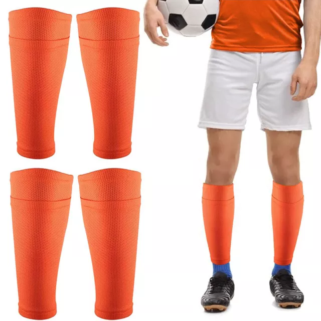 Breathable Sports Soccer Shin Pads Cover Instep Socks Leg Guard Sleeves Hol-hf