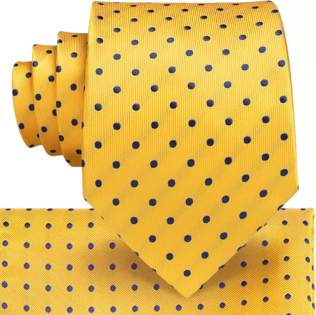 Mens Ties and Pocket Square Set Business Elegant Ties for Men Classic 3