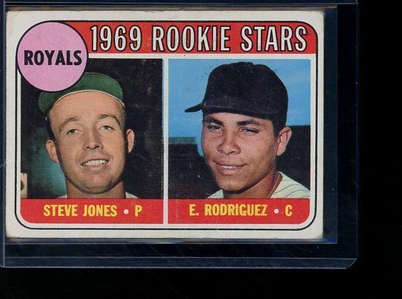 1969 TOPPS #49 Steve Jones / Ellie Rodriguez - Royals Rookies EUR 5,52 ...