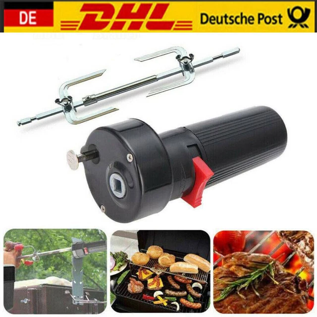 1.5V Elektrischer Grillspieß Grillmotor Set BBQ Spieß Drehspieß Grill Rotisserie